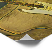 Geschenk für Gitarrist-Gitarrist Poster (Ecke)