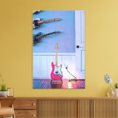 Geschenk für Gitarrist Leinwanddruck (Insitu (Wohnzimmer))