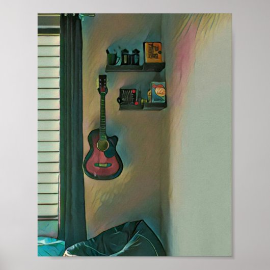 Geschenk für Gitarrist Poster (Vorne)