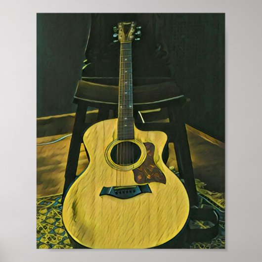 Geschenk für Gitarrist Poster (Vorne)