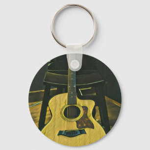 Geschenk für Gitarrist Schlüsselanhänger