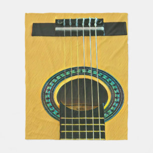 Geschenk für Gitarrist und Freund Fleecedecke