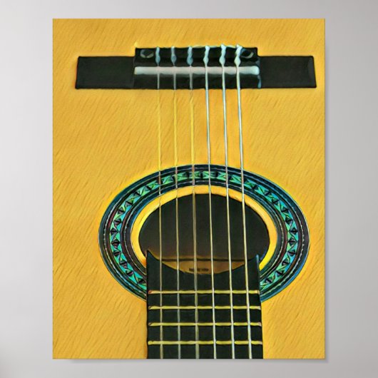 Geschenk für Gitarrist und Freund Poster (Vorne)