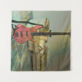 Geschenk für Gitarrist Wandteppich (Vorderseite (Horizontal))