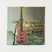 Geschenk für Gitarrist Wandteppich (Vorderseite)