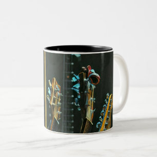 Geschenk für Gitarristen-Freund Zweifarbige Tasse