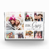 Geschenk für große Schwester 7 Foto Collage Herz B (Vorderseite)