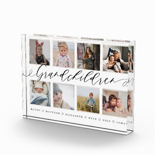 Geschenk für Großeltern Großkinder FotoCollage Fotoblock (Rechts)
