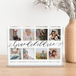 Geschenk für Großeltern Großkinder FotoCollage Fotoblock