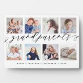Geschenk für Großeltern Großkinder FotoCollage Fotoplatte (Vorderseite)