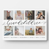 Geschenk für Großeltern Großkinder FotoCollage Fotoplatte (Vorderseite)