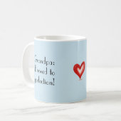 Geschenk für Großkinder, Liebe, Kaffeetasse (Vorderseite Links)