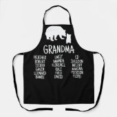 Geschenk für Großmutter-Bären Schürze (Vorderseite)