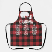 Geschenk für Großmutter-Bären Schürze (Vorderseite)