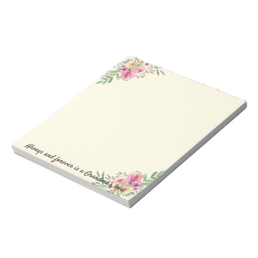 Geschenk für Großmutter Notepad YOUR TEXT Oma Notizblock (Rotiert)