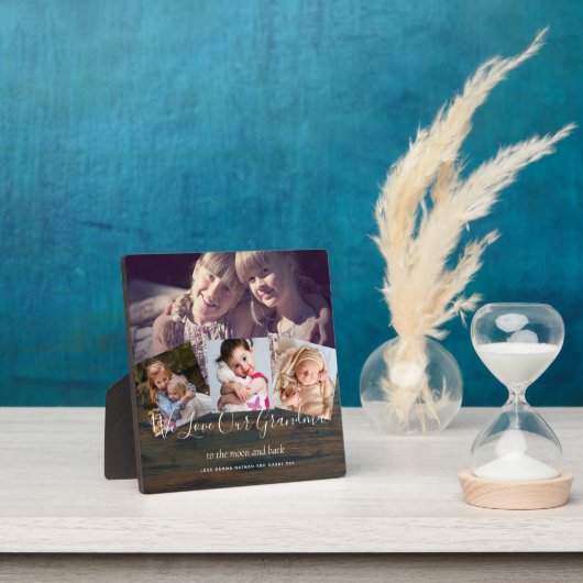 Geschenk für Großmutter Opa FotoCollage Großeltern Fotoplatte (InSitu)