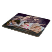 Geschenk für Großmutter Opa FotoCollage Großeltern Schneidebrett (Ecke)