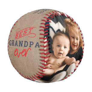 Geschenk für Großvater Foto Keepake Baseball