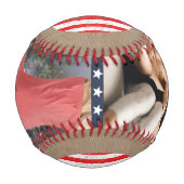 Geschenk für Großvater Foto Keepake Baseball (Vorderseite)