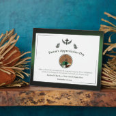 Geschenk für Grüne Pastor-Feier Fotoplatte (Seite)