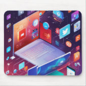 Geschenk für Haroon Modern 3D Foto Grid Mouse Pad Mousepad (Vorne)