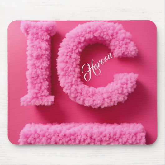 Geschenk für Haroon Modern 3D Foto Grid Mousepad (Vorne)