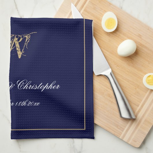 Geschenk für Hochzeitsnacht Geschirrtuch (Viertel Falte)