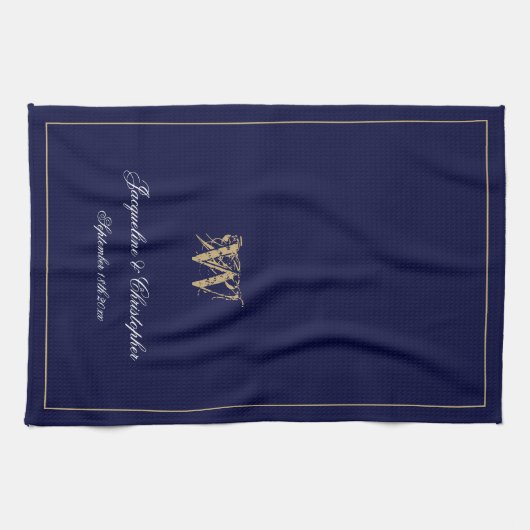 Geschenk für Hochzeitsnacht Geschirrtuch (Horizontal)