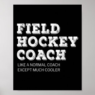 Geschenk für Hockeytrainer Lustige Danksagung Poster