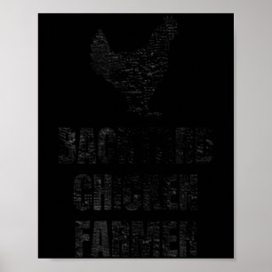 Geschenk für Hühnerfarmer im Hinterhof in Not für Poster