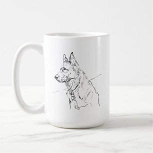 Geschenk für Hunde Liebhaber, Deutsche Schäferhund Kaffeetasse