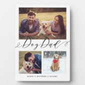 Geschenk für Hunde-Vater | Erinnerungen 3 FotoColl Fotoplatte (Vorderseite)