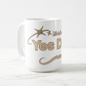 Geschenk für ihn – Ja Schatz Lustiger Ehemann Kaffeetasse (Vorderseite Links)