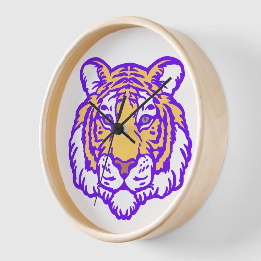 Geschenk für ihn oder ihre Louisiana Tigers Wall C Uhr (Winkel)