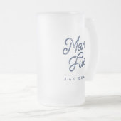 Geschenk für ihn | Stylish Man Fuel Custom Geschen Mattglas Bierglas (VorderseiteRechts)