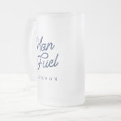 Geschenk für ihn | Stylish Man Fuel Custom Geschen Mattglas Bierglas (Vorderseite Links)