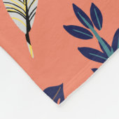 Geschenk für ihr Zuhause & Leaf-Muster Fleecedecke (Ecke)