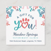 Geschenk für Ihre Blumenblätterung Pet Pad Druckmu Begleitkarte (Vorderseite)