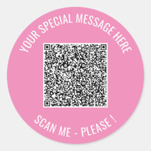 Geschenk für Ihren QR-Code für benutzerdefinierten Runder Aufkleber