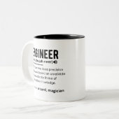 Geschenk für Ingenieurdefinitionen Zweifarbige Tasse (Vorderseite Links)
