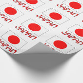 Geschenk für japanische Flaggen Geschenkpapier (Ecke)