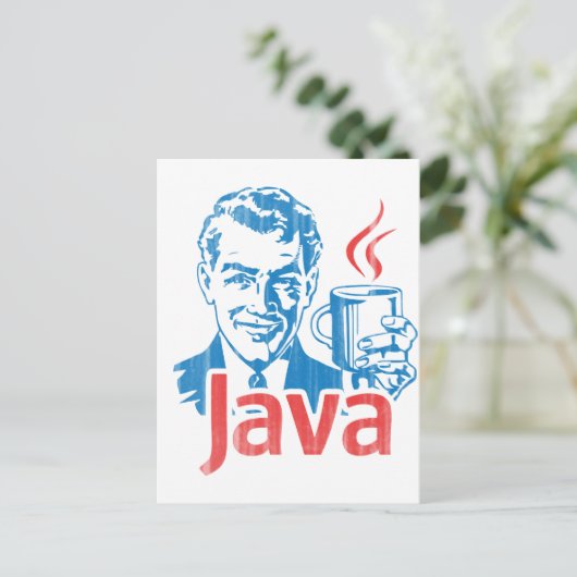 Geschenk für Java-Programmierer Postkarte (Stehend Vorderseite)