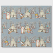 Geschenk für junge Waldtiere Geschenkpapier (Flach)