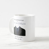 Geschenk für JW-Älteste personalisierter Name Coff Kaffeetasse (Vorderseite Links)