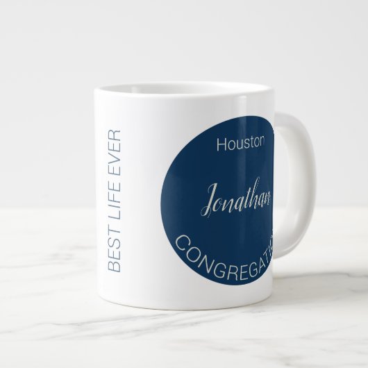Geschenk für JW-Älteste personalisierter Name, Gem Jumbo-Tasse (Vorderseite Rechts)