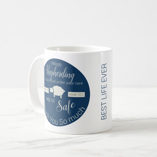 Geschenk für JW-Älteste personalisierter Name, Gem Kaffeetasse (Vorderseite Links)