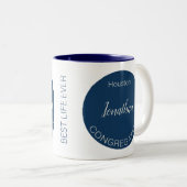 Geschenk für JW-Älteste personalisierter Name, Gem Zweifarbige Tasse (VorderseiteRechts)