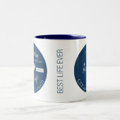 Geschenk für JW-Älteste personalisierter Name, Gem Zweifarbige Tasse (Mittel)