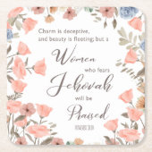 Geschenk für JW Elders Ehefrau Rechteckiger Pappuntersetzer (Vorderseite)