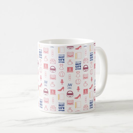 Geschenk für JW Schwestern das beste Leben aller Z Kaffeetasse (VorderseiteRechts)